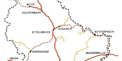 რუკა ლუქსემბურგი მატარებლის სადგური