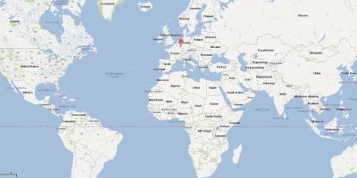 ლუქსემბურგი მდებარეობა მსოფლიო რუკა