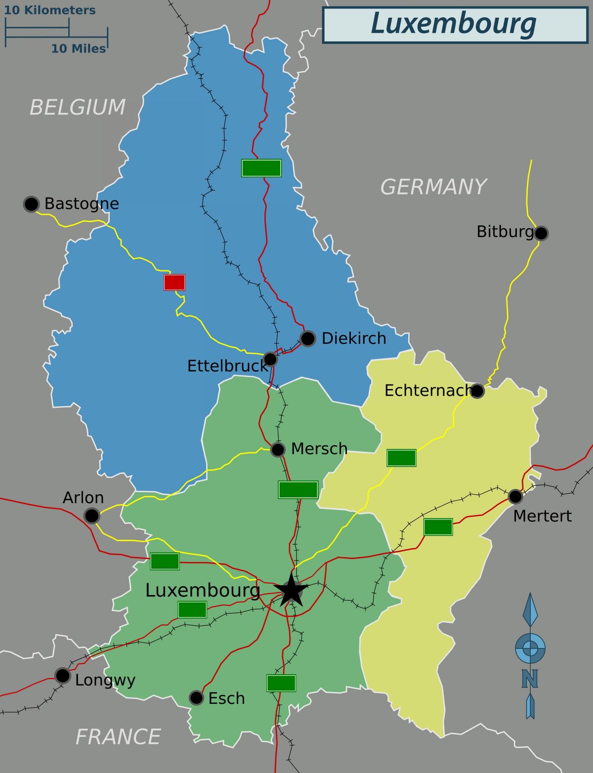 რუკა ლუქსემბურგი პოლიტიკური